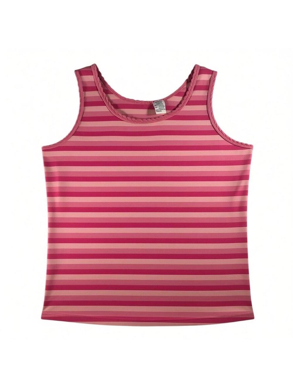 Retro Pink Striped Tank Top